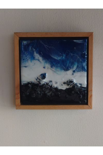 RW60025 - Mini Jungle Beach, Unawatuna & Natural Rocks Design 03 - Framed - 02 Pieces